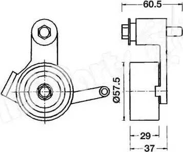 IPS Parts ITB-6237 - Tendicinghia, Cinghia dentata autozon.pro