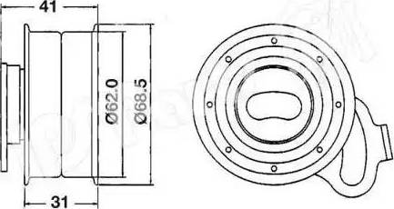 IPS Parts ITB-6224 - Tendicinghia, Cinghia dentata autozon.pro