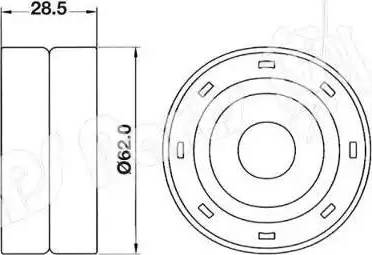 IPS Parts ITB-6225 - Tendicinghia, Cinghia dentata autozon.pro