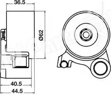 IPS Parts ITB-6221 - Tendicinghia, Cinghia dentata autozon.pro