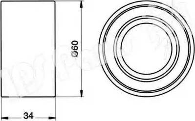 IPS Parts ITB-6709 - Tendicinghia, Cinghia dentata autozon.pro