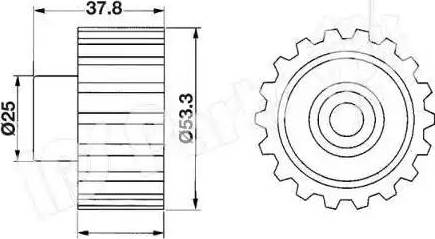 IPS Parts ITB-6705 - Tendicinghia, Cinghia dentata autozon.pro