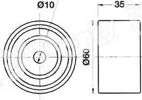 IPS Parts ITB-6701 - Tendicinghia, Cinghia dentata autozon.pro