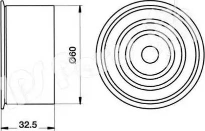 IPS Parts ITB-6708 - Tendicinghia, Cinghia dentata autozon.pro