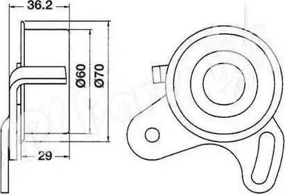 IPS Parts ITB-6H01 - Rullo tenditore, Cinghia dentata autozon.pro