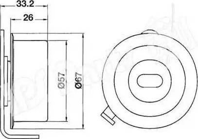 IPS Parts ITB-6H08 - Tendicinghia, Cinghia dentata autozon.pro