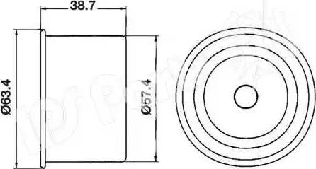 IPS Parts ITB-6H15 - Tendicinghia, Cinghia dentata autozon.pro