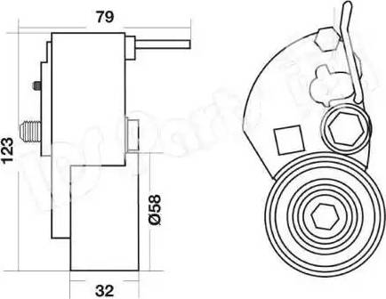 IPS Parts ITB-6H24 - Tendicinghia, Cinghia dentata autozon.pro