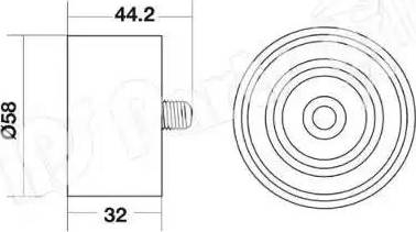 IPS Parts ITB-6H23 - Tendicinghia, Cinghia dentata autozon.pro