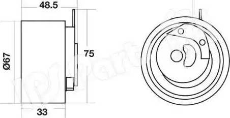 IPS Parts ITB-6J01 - Tendicinghia, Cinghia dentata autozon.pro