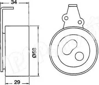 IPS Parts ITB-6K05 - Tendicinghia, Cinghia dentata autozon.pro