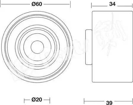 IPS Parts ITB-6K14 - Tendicinghia, Cinghia dentata autozon.pro