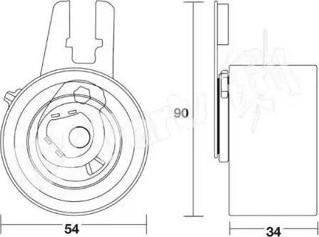 IPS Parts ITB-6K16 - Tendicinghia, Cinghia dentata autozon.pro