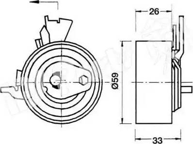 IPS Parts ITB-6W05 - Tendicinghia, Cinghia dentata autozon.pro