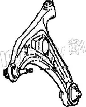 IPS Parts ITR-102227 - Braccio oscillante, Sospensione ruota autozon.pro