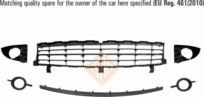 Isam 1431530 - Griglia di ventilazione, Paraurti autozon.pro