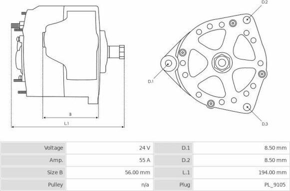 Iskra IA1076 - Alternatore autozon.pro