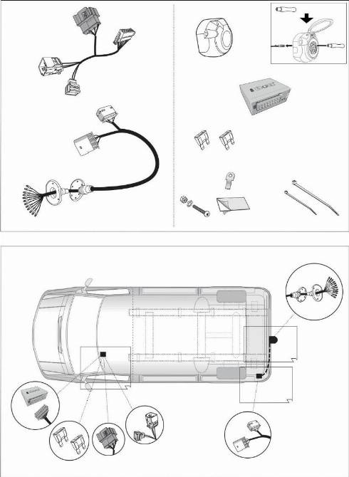 Jaeger 21040538 - Kit elettrico, Gancio traino autozon.pro