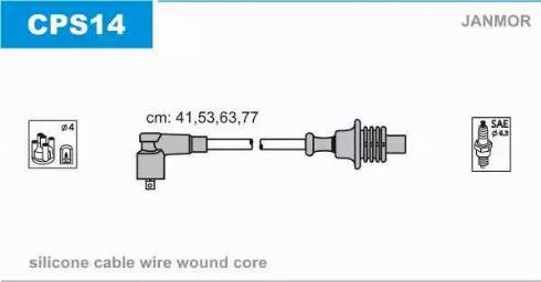 Janmor CPS14 - Kit cavi accensione autozon.pro