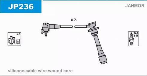 Janmor JP236 - Kit cavi accensione autozon.pro