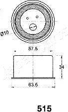 Japanparts BE-515 - Tendicinghia, Cinghia dentata autozon.pro