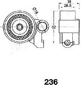 Japanparts BE-236 - Tendicinghia, Cinghia dentata autozon.pro