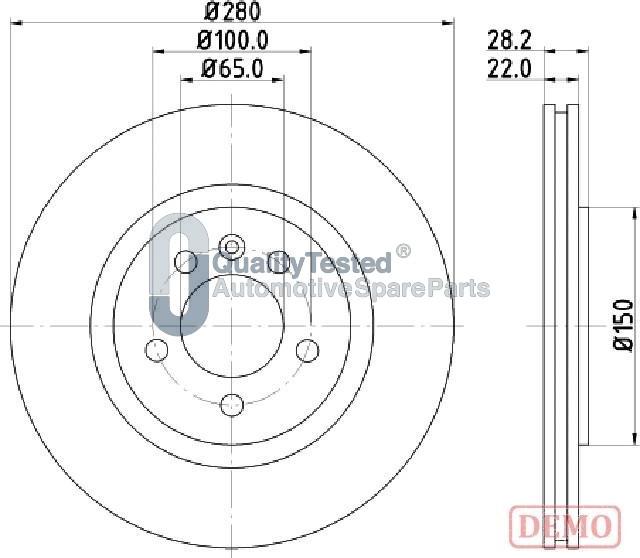 Japanparts DI0944JM - Discofreno autozon.pro