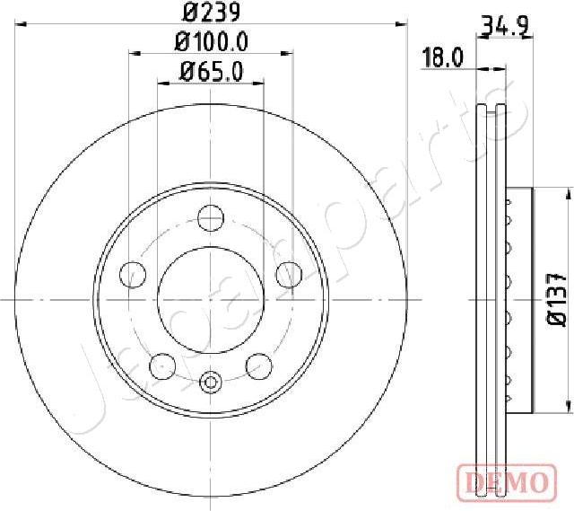 Japanparts DI-0945C - Discofreno autozon.pro