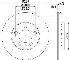 Japanparts DI-0945 - Discofreno autozon.pro