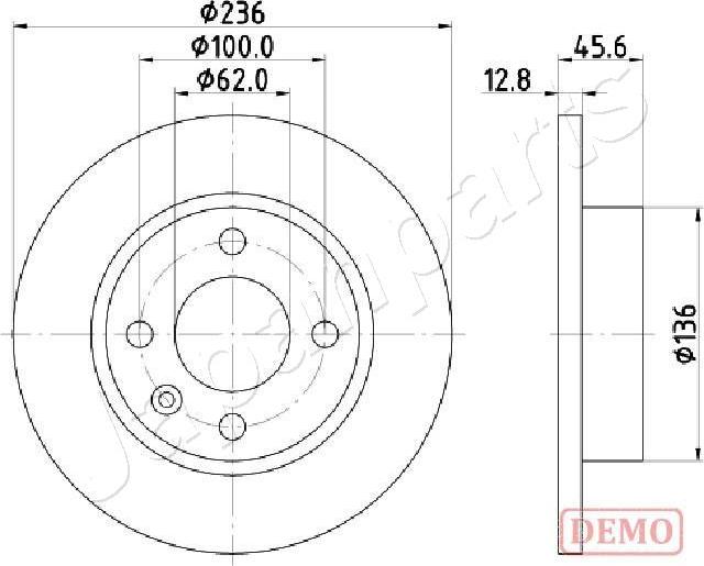 Japanparts DI-0946C - Discofreno autozon.pro