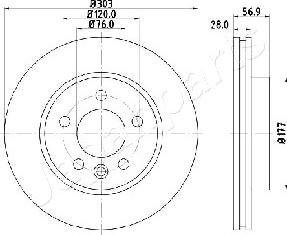 Japanparts DI-0948 - Discofreno autozon.pro