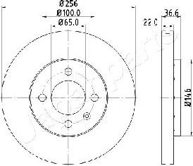 Japanparts DI-0943 - Discofreno autozon.pro