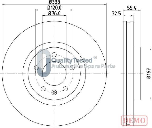 Japanparts DI0959JM - Discofreno autozon.pro