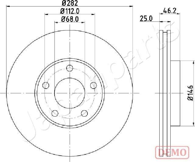 Japanparts DI-0955C - Discofreno autozon.pro