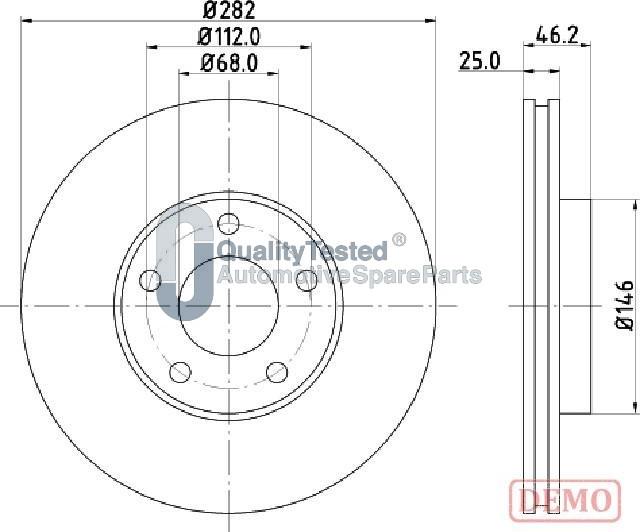 Japanparts DI0955JM - Discofreno autozon.pro