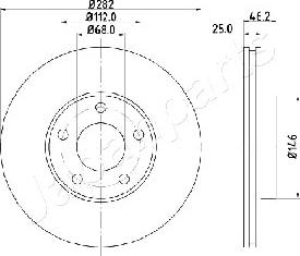 Japanparts DI-0955 - Discofreno autozon.pro