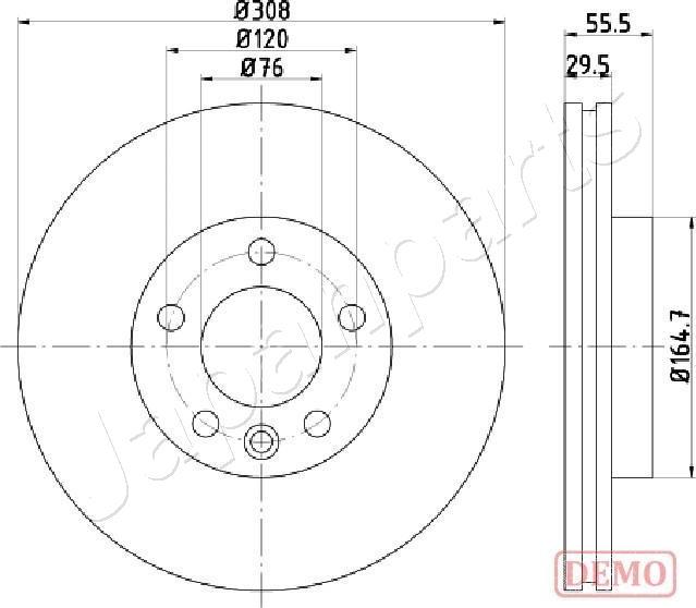 Japanparts DI-0953C - Discofreno autozon.pro