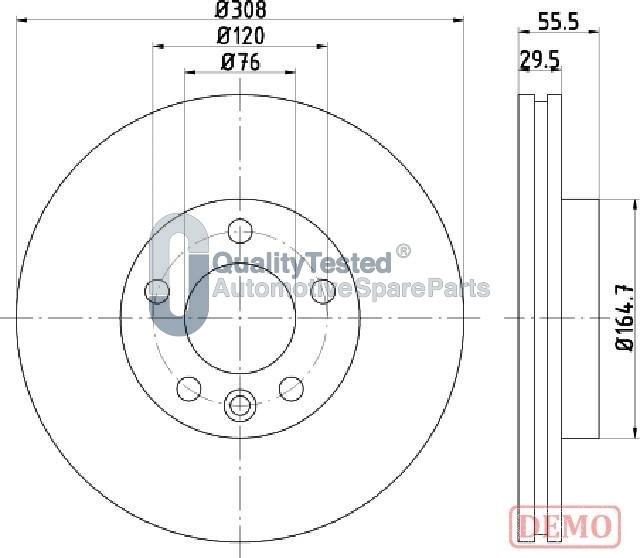 Japanparts DI0953JM - Discofreno autozon.pro