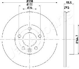 Japanparts DI-0953 - Discofreno autozon.pro