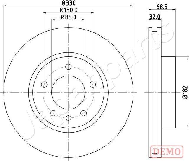 Japanparts DI-0957C - Discofreno autozon.pro