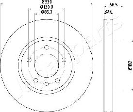 Japanparts DI-0957 - Discofreno autozon.pro