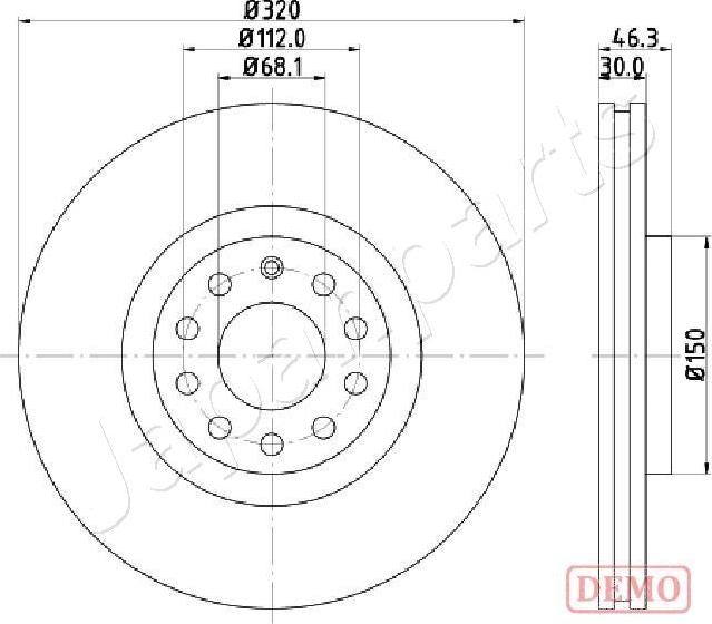 Japanparts DI-0909C - Discofreno autozon.pro