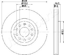 Japanparts DI-0909 - Discofreno autozon.pro