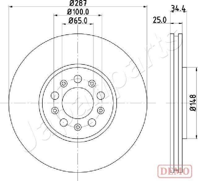 Japanparts DI-0901C - Discofreno autozon.pro