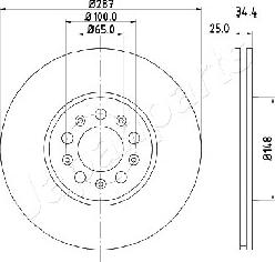 Japanparts DI-0901 - Discofreno autozon.pro