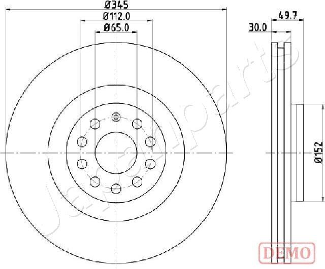 Japanparts DI-0908C - Discofreno autozon.pro