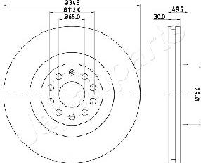 Japanparts DI-0908 - Discofreno autozon.pro