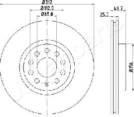 Japanparts DI-0902 - Discofreno autozon.pro