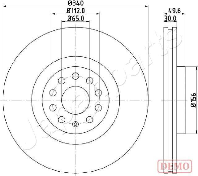 Japanparts DI-0907C - Discofreno autozon.pro