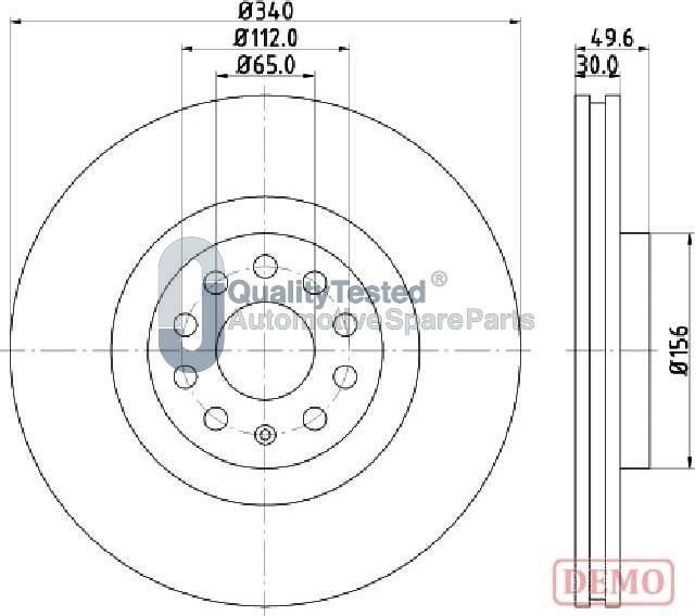 Japanparts DI0907JM - Discofreno autozon.pro